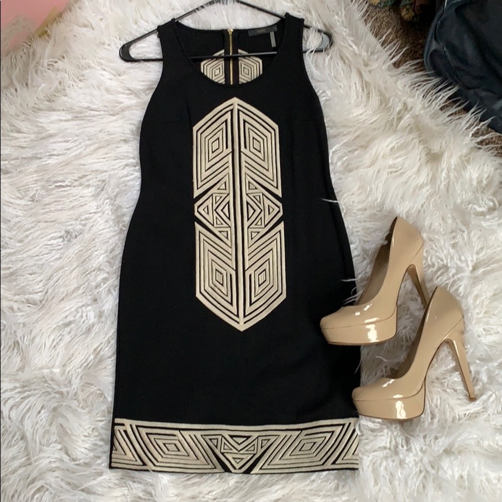 Black & Cream THML Dress - Sz Small NWOT